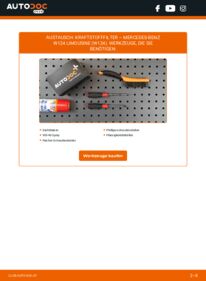 Wie der Austausch bewerkstelligt wird: Kraftstofffilter 250 D 2.5 (124.125) MERCEDES-BENZ Saloon (W124)