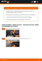 Comment changer Essuie-glaces AUDI QUATTRO arrière et avant - Manuel pdf