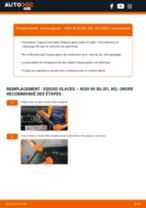 Comment changer Essuie-glaces AUDI 90 arrière et avant - Manuel pdf