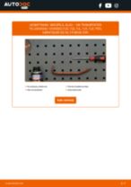 Trin-for-trin PDF-tutorial om skift af VW TRANSPORTER V Platform/Chassis (7JD, 7JE, 7JL, 7JY, 7JZ, 7FD) Sidespejl Glas