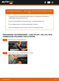 Vervanging uitvoeren: Ruitenwissers 3.6 quattro AUDI V8 (44_, 4C_)