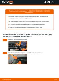 Comment effectuer un remplacement de Essuie-glace 2.3 E quattro Audi 90 B3