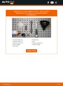 Kako izvesti menjavo: Oljni filter XC70 II Kombi (P24, 136) 2.4 D5 AWD