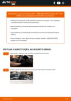Mudar Escovas do Limpa Vidros dianteiro e traseiro MERCEDES-BENZ SPRINTER 4,6-t Box (906): guia pdf