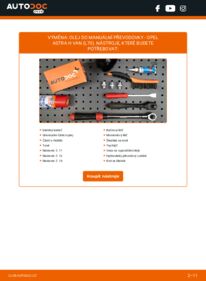 Jak provést výměnu: Olej do prevodovky Astra H Van (L70) 1.7 CDTI (L70)