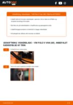 Online manual til udskiftning på egen hånd af Bagrudevisker på VW POLO Van (6R)