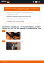Online manual til udskiftning på egen hånd af Bagrudevisker på VW TRANSPORTER VI Platform/Chassis (SFD, SFE, SFL, SFZ)