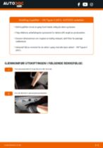 PDF med trinn for trinn-veiledning for bytte av VW TIGUAN (AD1) Kupefilter