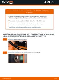 Wie der Ersatz vollführt wird: Scheibenwischer 2.0 TDI VW Multivan T6