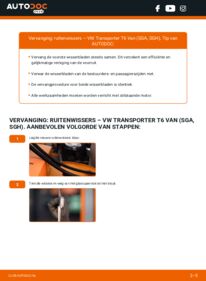 Vervanging uitvoeren: Ruitenwissers 2.0 TDI VW T6 Van