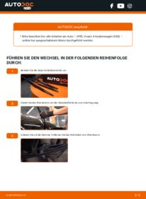 Wie der Wechsel ausgeführt wird: Scheibenwischer 2.0 CDTI (F7) Opel Vivaro Kastenwagen