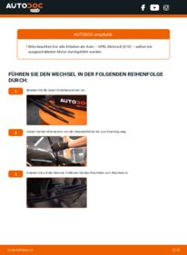 Wie der Wechsel ausgeführt wird: Scheibenwischer 1.4 (75) Opel Meriva B