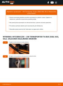 Jak wymienić Pióro wycieraczki Transporter T6 Bus (SGB, SGG, SGJ) 2.0 TDI