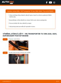 Jak provést výměnu: List stěrače Transporter T6 Van (SGA, SGH) 2.0 TDI
