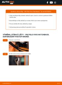Jak provést výměnu: List stěrače Polo Vivo Hatchback 1.4