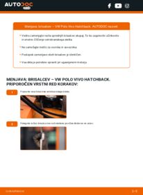 Kako izvesti menjavo: Metlica brisalnika stekel Polo Vivo Hatchback 1.4