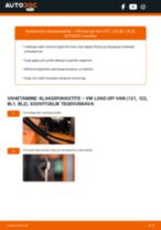 Samm-sammuline PDF-juhend VW LOAD UP Pesurikumm asendamise kohta