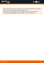 Mercedes Vito Tourer Zusatz Bremsleuchte LED und Halogen austauschen: Anweisung pdf