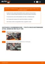 Tutorial zur Reparatur und Wartung für TOYOTA Hiace Kastenwagen (H100) 2002