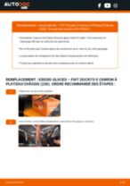 Comment changer Balai d'essuie-glace Fiat Ducato 244 Van - manuel en ligne