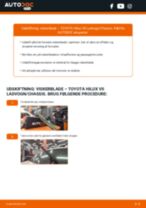 Den professionelle guide til udskiftning af Bremseklodser på din Toyota Hilux N30 3.0 D 4WD (KUN26)