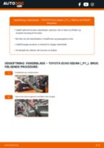 Den professionelle guide til udskiftning af Bremsebakker på din TOYOTA Echo Limousine (_P1_) 1.5 (NCP12_)
