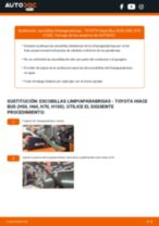 Cómo cambiar Escobilla delanteras y traseras TOYOTA HIACE III Wagon (LH1_, RZH1_) - manual en línea