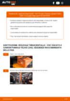 Come cambiare Spazzole tergicristallo posteriore e anteriore FIAT DUCATO Platform/Chassis (244) - manuale online