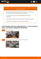 Come cambiare Spazzole tergicristallo anteriore e posteriore TOYOTA SUPRA - manuale online