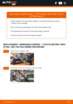 MATRIX workshop manual for roadside repairs