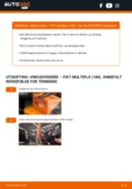 En profesjonell veiledning om bytte av Bremseklosser på Fiat Multipla 186 1.9 JTD 110