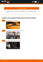 Vaiheittainen PDF-opas: kuinka vaihtaa PEUGEOT 206 Hatchback (2A/C) -mallin Pyyhkijänsulat