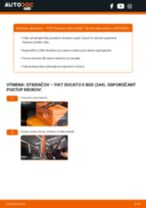 Podrobný PDF tutorial k výmene FIAT DUCATO Bus (244, Z_) Stieracia liżta