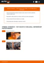 Ako vymeniť zadné a predné Stieracia liżta na FIAT DUCATO Box (230L) - manuály online