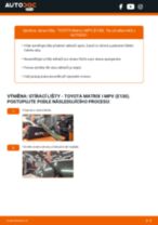 Profesionální průvodce výměnou součástky Olejovy filtr na tvém autě Matrix E130 1.8 VVTi