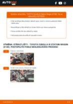 Profesionální průvodce výměnou součástky List stěrače na tvém autě Toyota Corolla e12 Combi 1.6 VVT-i (ZZE121_)