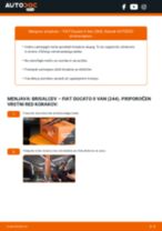 Spletni priročnik kako zamenjati Metlice brisalcev na FIAT DUCATO Box (244)