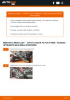Kako zamenjati zadaj in spredaj Metlice brisalcev TOYOTA HILUX III Platform/Chassis (KUN1_, TGN3_, TGN2_, TGN1_, KUN2 - vodič spletu