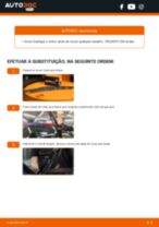O guia profissional para substituir o produto Escovas do Limpa Vidros no teu Peugeot 206 Sedan 1.4 HDi eco 70