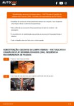 Mudar Escovas do Limpa Vidros dianteiro e traseiro FIAT DUCATO Platform/Chassis (244): guia pdf