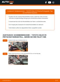 Wie der Austausch bewerkstelligt wird: Scheibenwischer 3.0 D 4WD (KUN26) Toyota Hilux N30