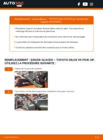 Comment effectuer un remplacement de Essuie-glace 3.0 D-4D 4WD (KUN26) Toyota Hilux III