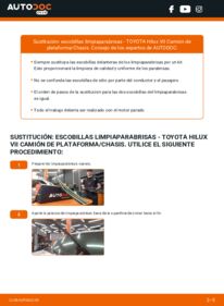Cómo sustitución de Escobillas de Limpiaparabrisas 3.0 D 4WD (KUN26) Toyota Hilux N30
