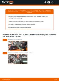 Så byter du Torkarblad på 1.8 VVT-i (ZZT221_) Toyota Avensis T22 Kombi