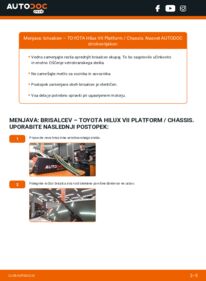 Kako izvesti menjavo: Metlica brisalnika stekel Hilux VII Platform / Chassis 3.0 D 4WD (KUN26)