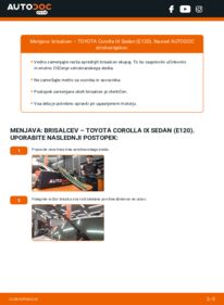 Kako izvesti menjavo: Metlica brisalnika stekel Corolla IX Sedan (E120) 1.6 VVT-i (ZZE121_)