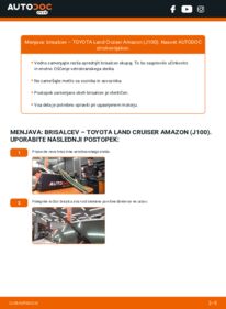 Kako izvesti menjavo: Metlica brisalnika stekel Land Cruiser Amazon (J100) 4.2 TD (HDJ100_, HDJ100)