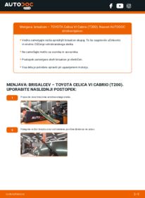 Kako izvesti menjavo: Metlica brisalnika stekel Celica VI Cabrio (T200) 2.0 i 16V (ST202)