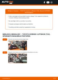 Kako izvesti menjavo: Metlica brisalnika stekel Avensis I Liftback (T22) 2.0 i (ST220_)