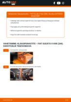 Online käsiraamat Klaasipuhastajad iseseisva asendamise kohta FIAT DUCATO Box (244)